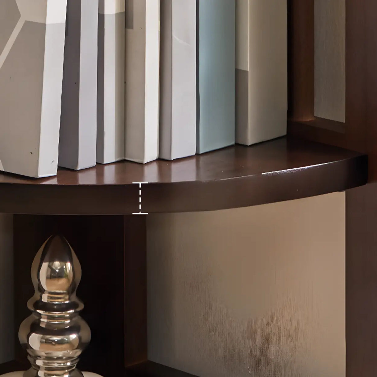 Simple Wooden Triangle Shelf Tower Open Corner Bookcase Image - 10