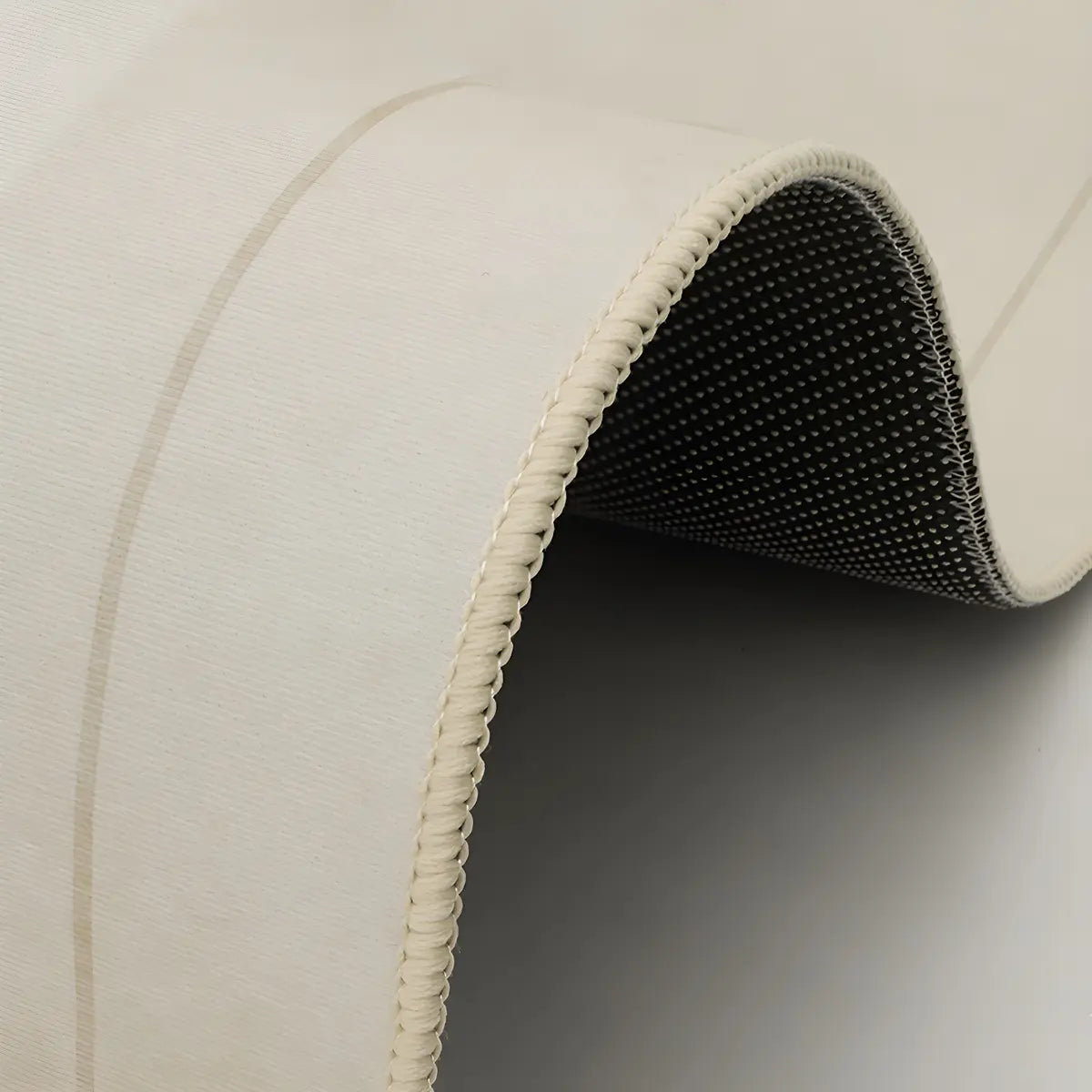 Simplicity Beige Polyester Rectangular Area Rug Image - 7