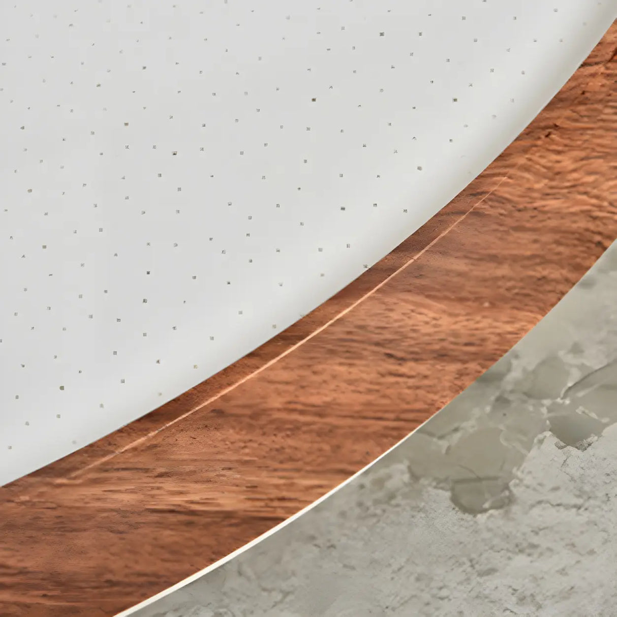 Simplicity Brown Round LED Dimmable Flush Mount Light Image - 11