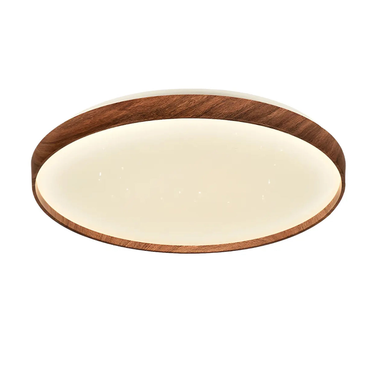 Simplicity Brown Round LED Dimmable Flush Mount Light Image - 5