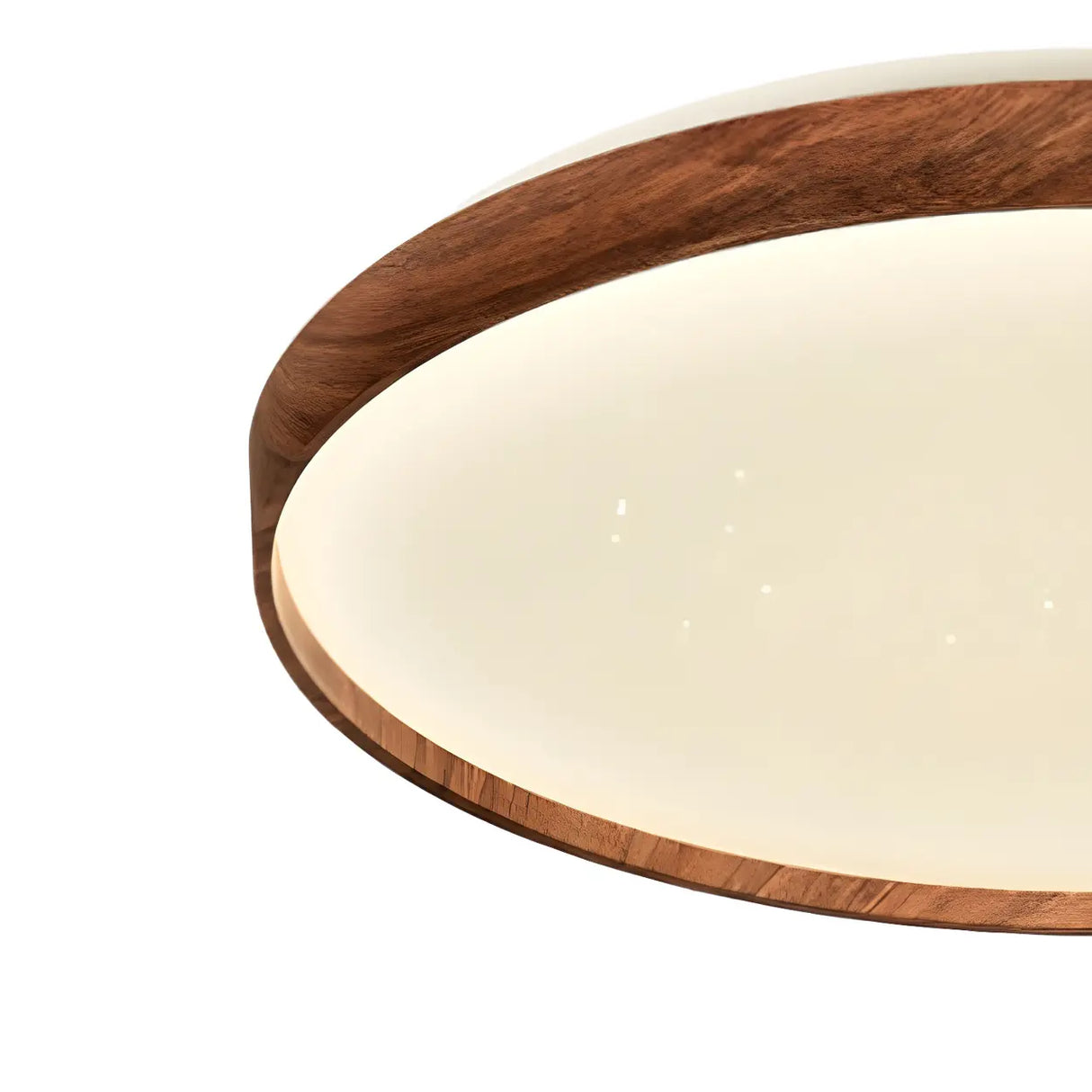 Simplicity Brown Round LED Dimmable Flush Mount Light Image - 9