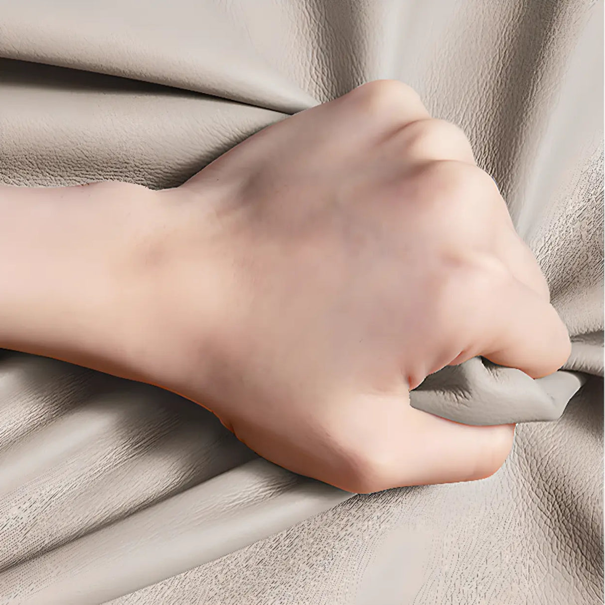 Simplistic Ergonomic Cowhide Executive Orange Office Chair Image - 7