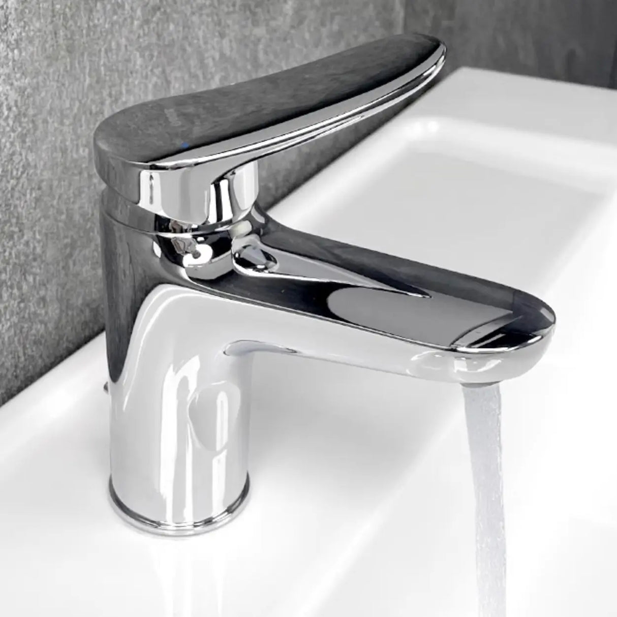Single Handle Low Arc Chrome Valve Included Bathroom Faucet Image - 6