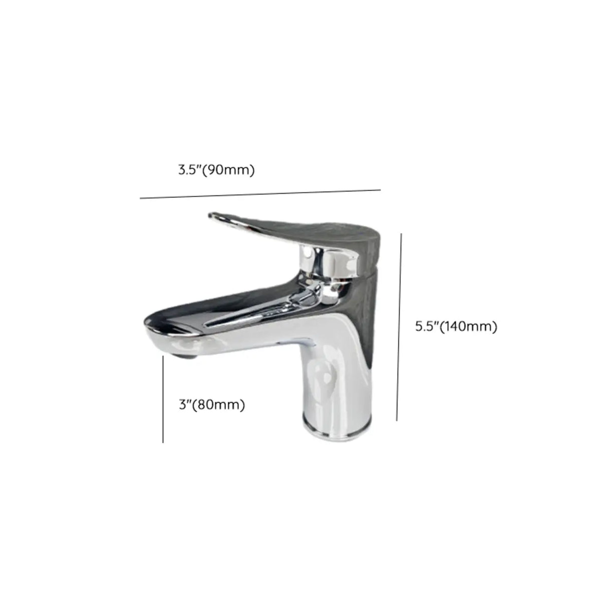 Single Handle Low Arc Chrome Valve Included Bathroom Faucet