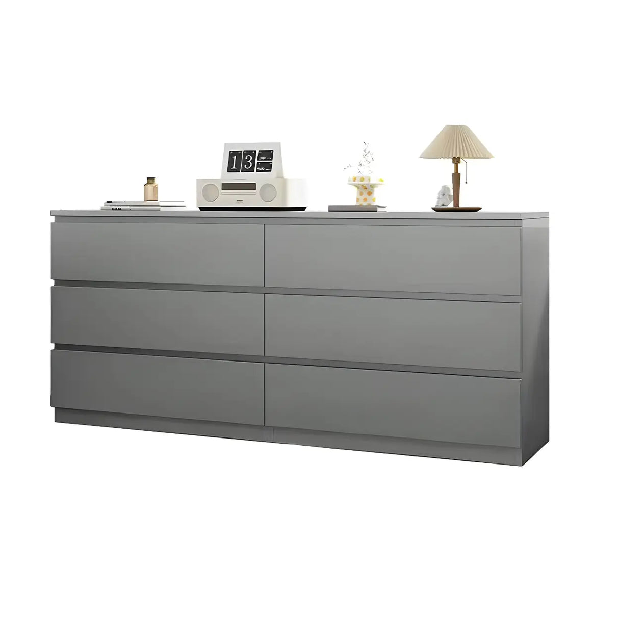 Sleek Black Drawers Wooden Dresser for Bedroom Image - 22