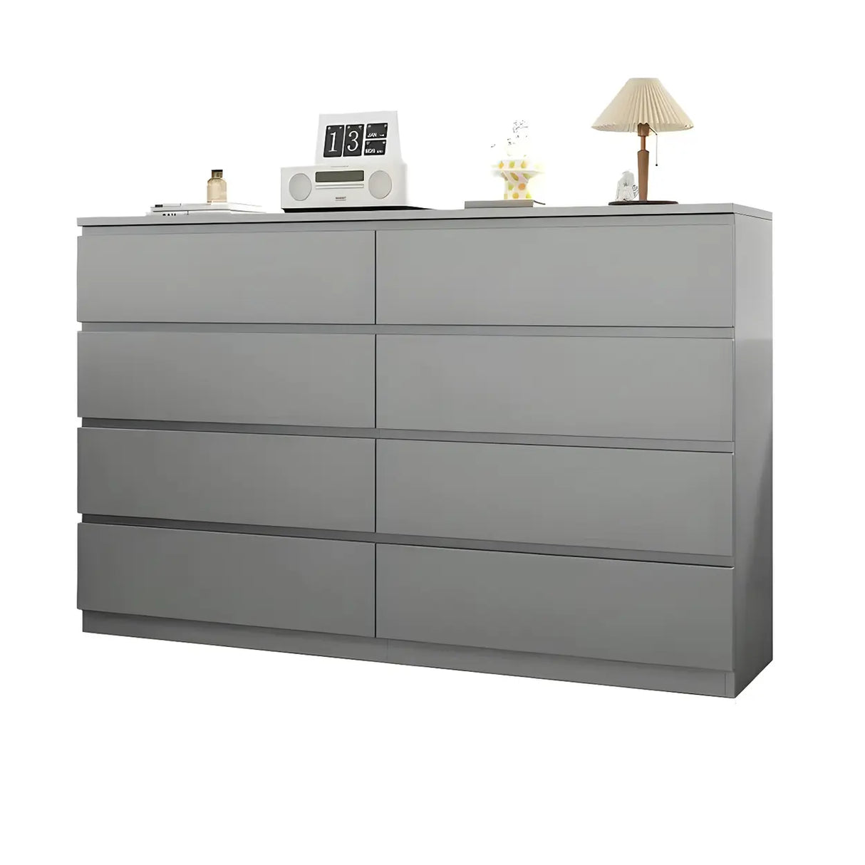 Sleek Black Drawers Wooden Dresser for Bedroom Image - 26