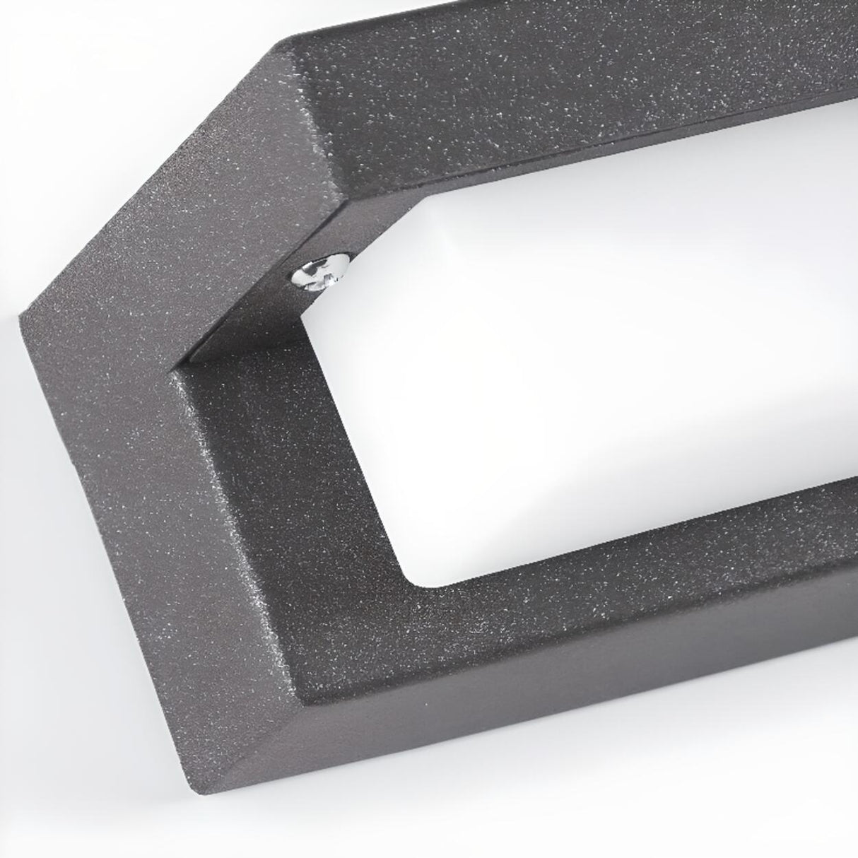 Sleek Black Rectangular Outdoor LED Wall Light Image - 12