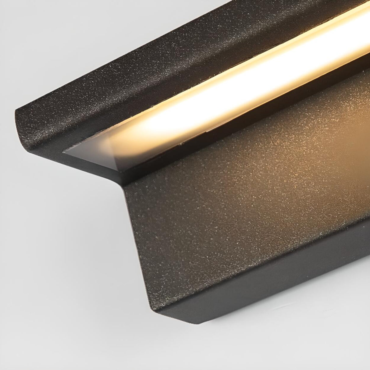 Sleek Black Rectangular Outdoor LED Wall Light Image - 13