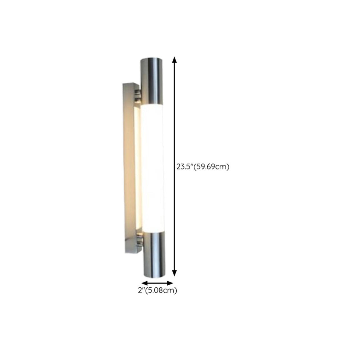 Sleek Cylinder LED Bathroom Vanity Mirrors Light Image - 22