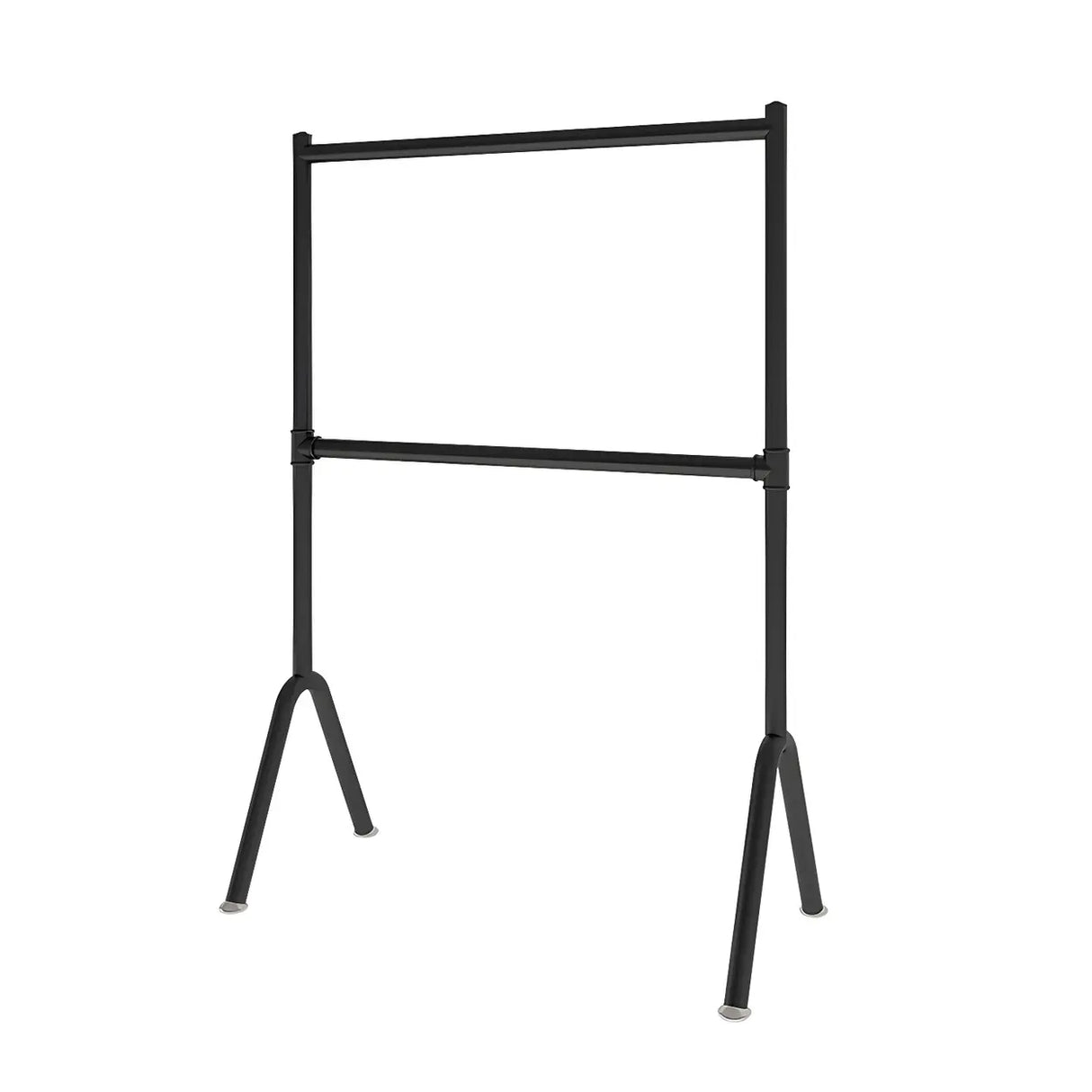 Sleek Dual Rods Gold Metal Rolling Hallway Coat Rack Image - 5