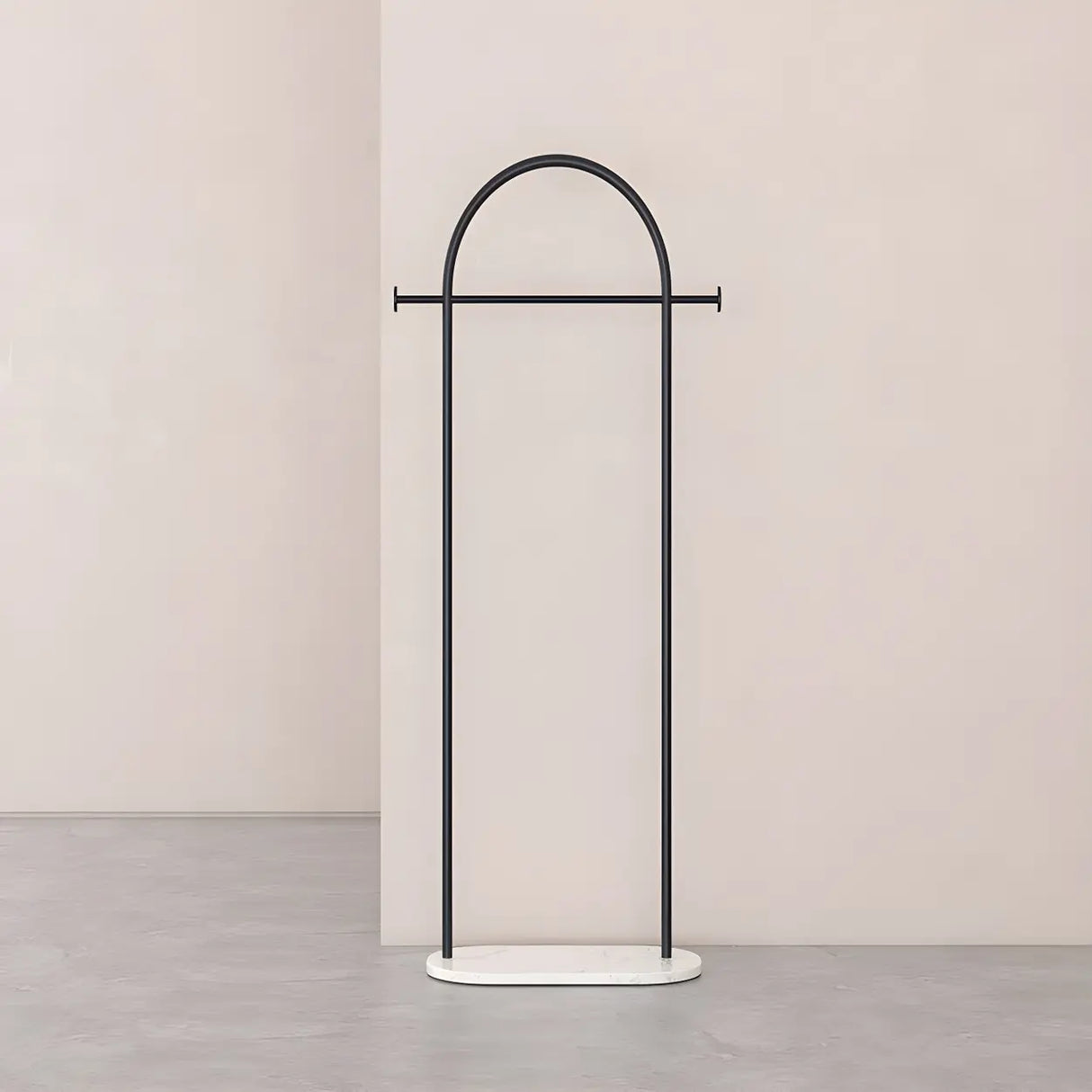 Sleek Gold Metal Coat Rack with Storage Basket and Casters Image - 3