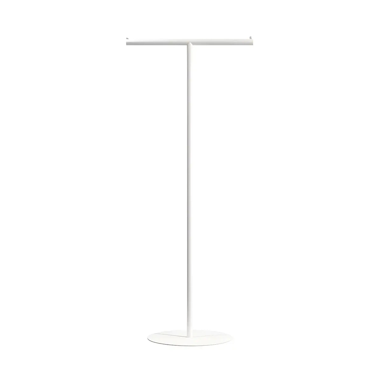 Sleek Gold Metal Free Standing Round Base Coat Rack Image - 7