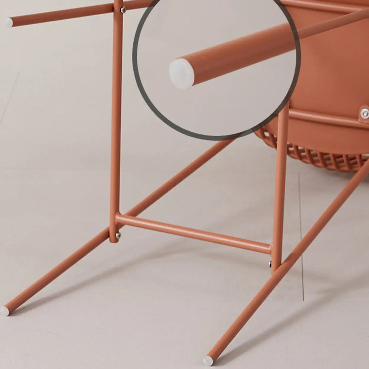 Sleek Mesh Low Back Saddle Acrylic Footrest Bar Stool Image - 8