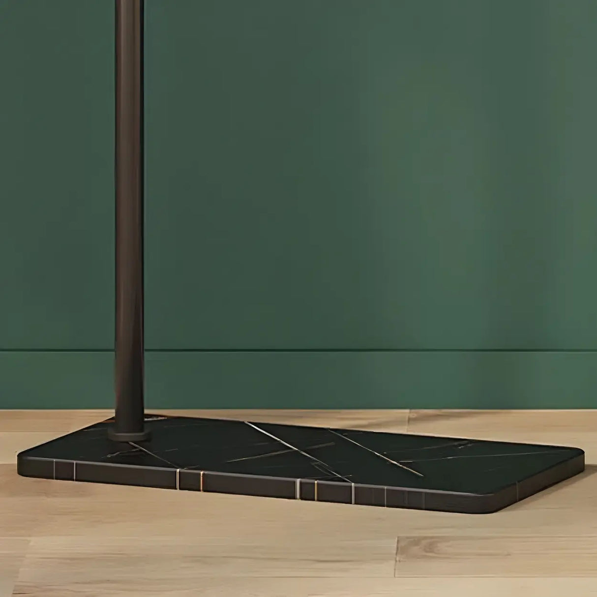 Sleek Metal Black Tall Freestanding Coat Rack with Hooks Image - 14