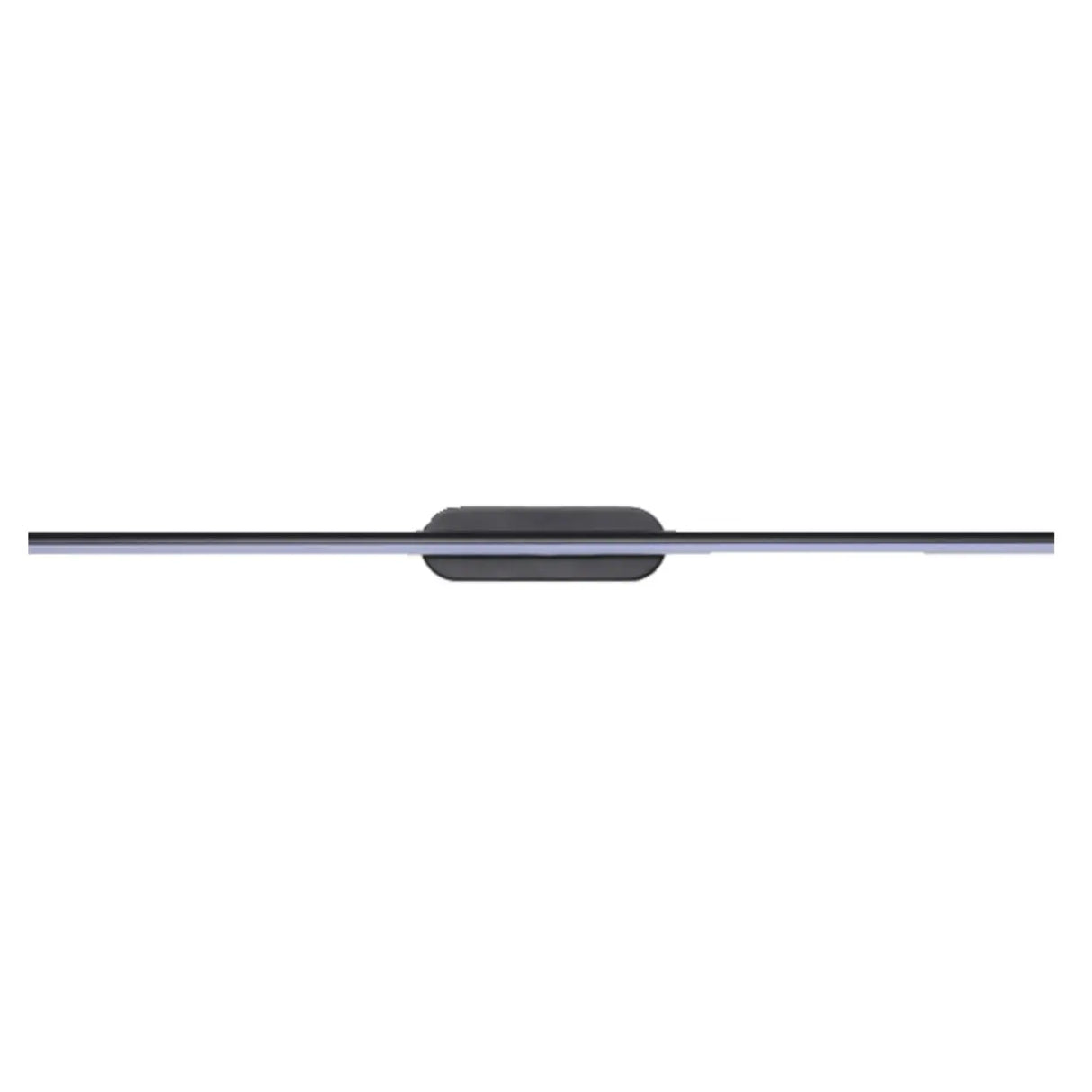 Sleek Minimalist Black Linear LED Vanity Light Image - 5