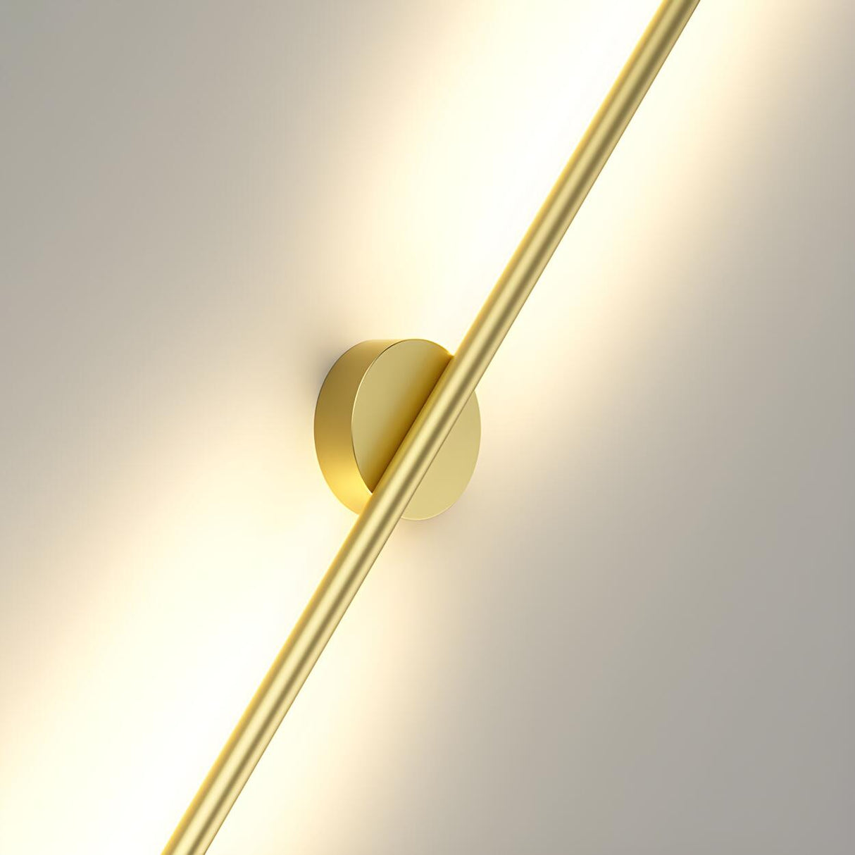 Sleek Modern Long Gold LED Wall Sconce Lights Image - 11