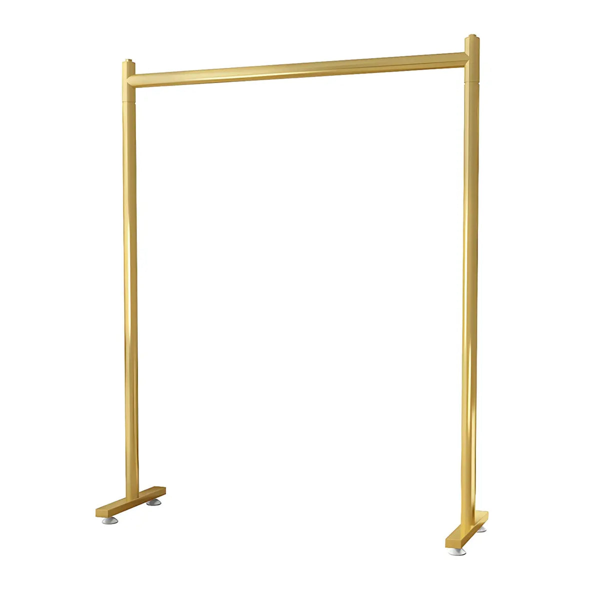 Sleek Modern Metal Gold Freestanding Bedroom Coat Rack Image - 9