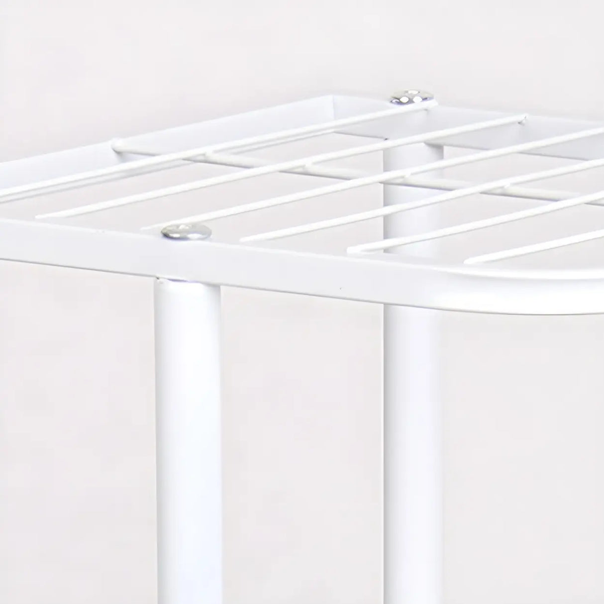 Sleek Stain-Resistant Metal White Multi-Tier Plant Stand Image - 11