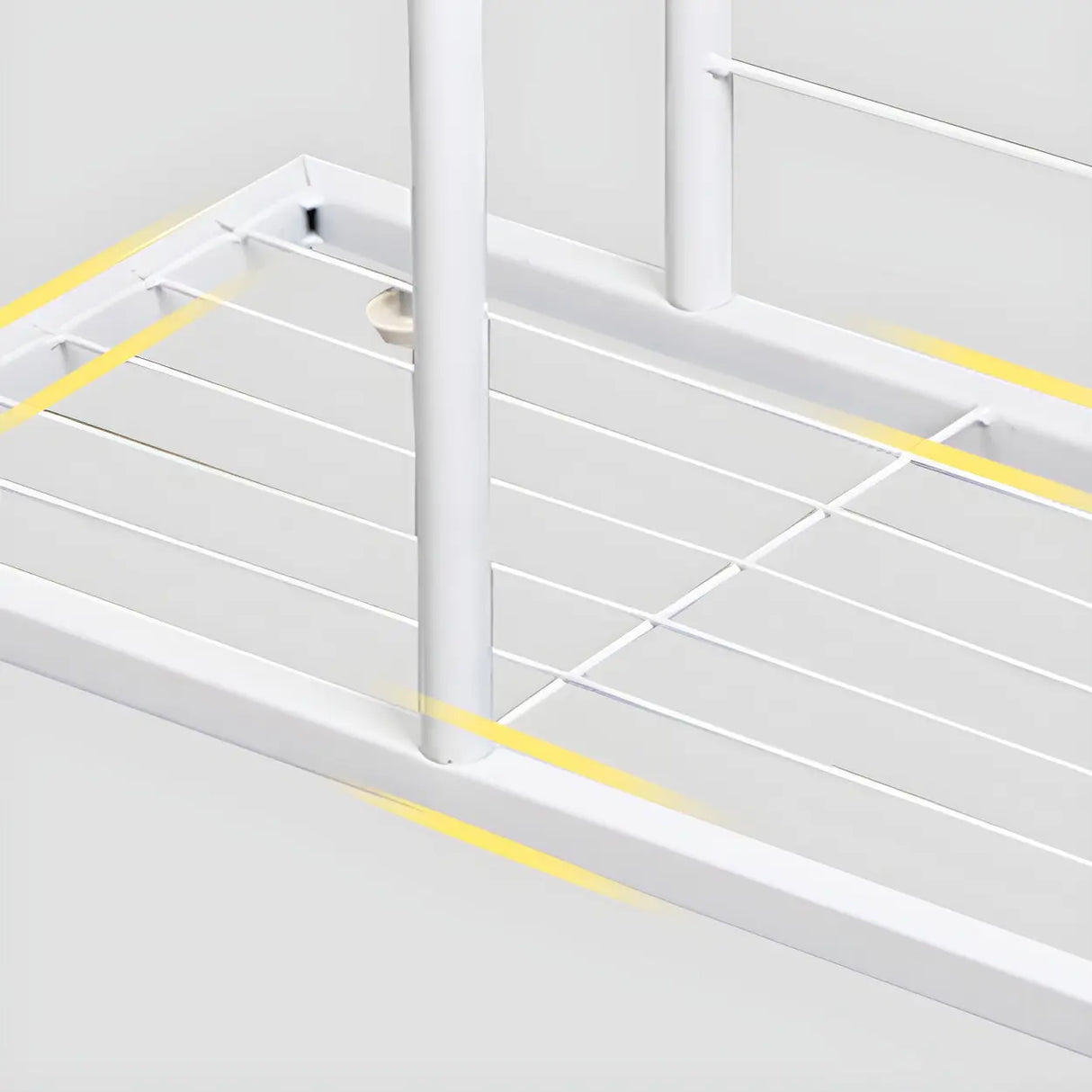 Sleek Stain-Resistant Metal White Multi-Tier Plant Stand Image - 13