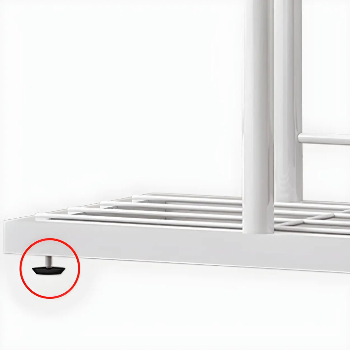 Sleek Stain-Resistant Metal White Multi-Tier Plant Stand Image - 15