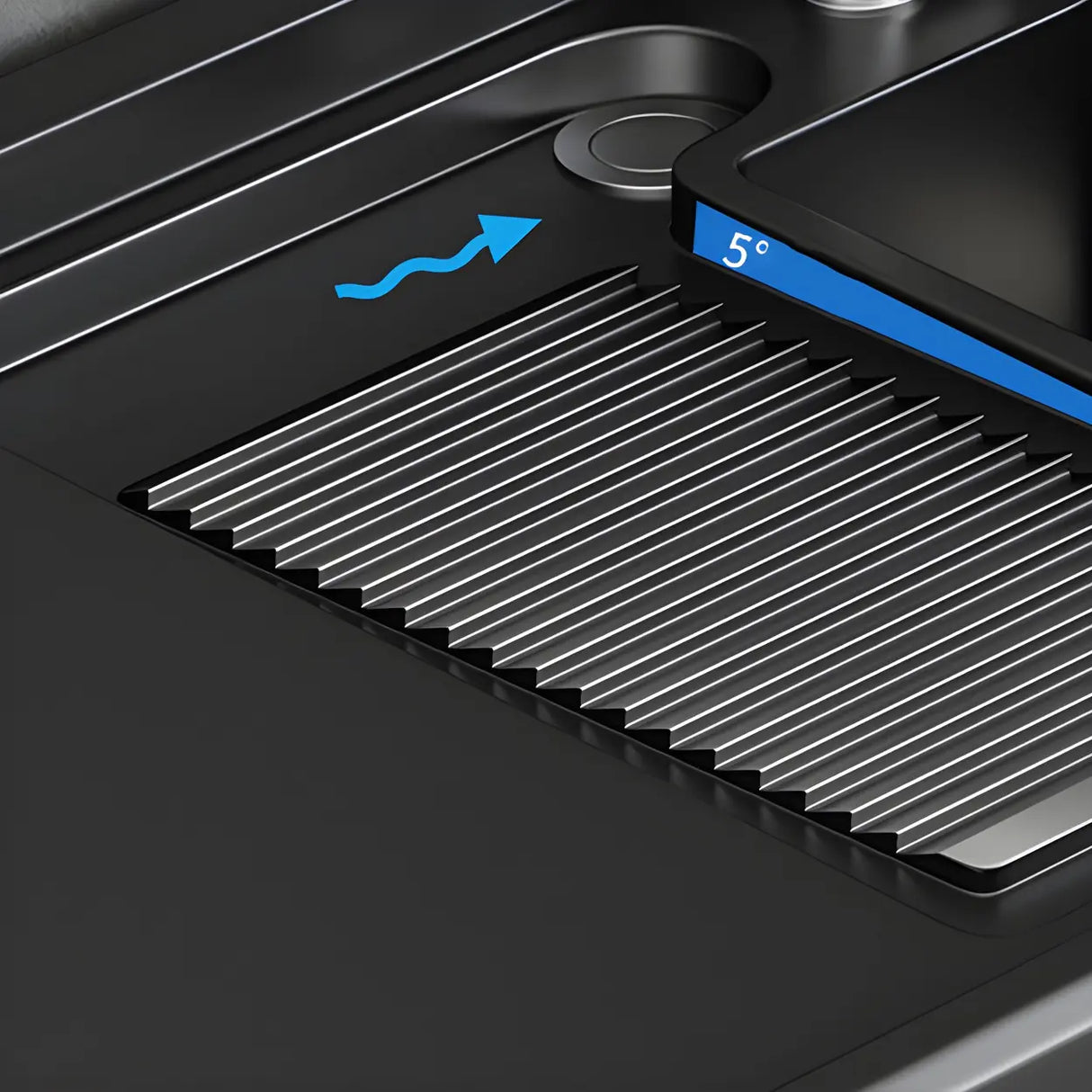 Sleek Stainless Steel Free-standing Bathroom Vanity Cabinet Image - 16