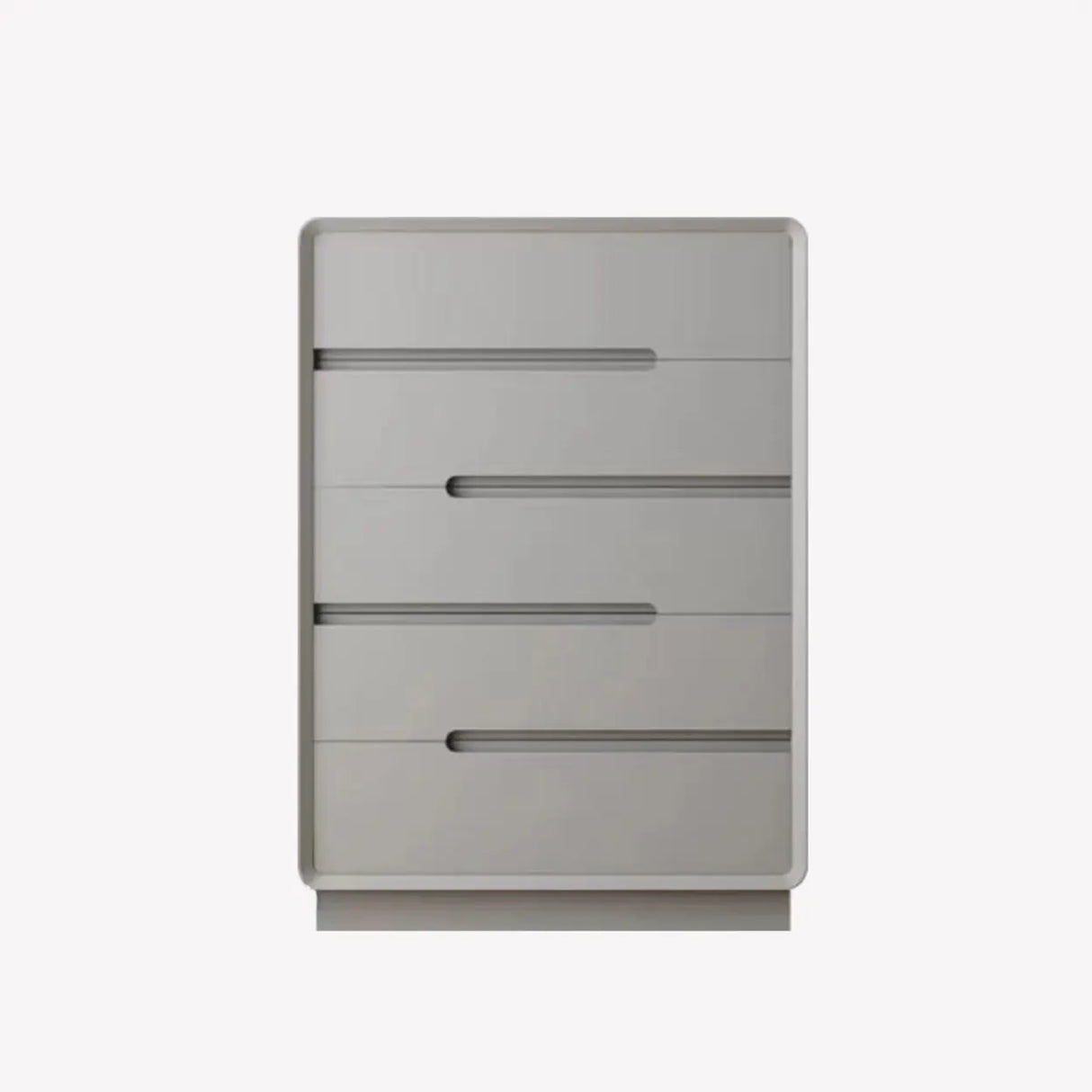 Sleek White Finish Wood 8-Drawer Storage Dresser Image - 11