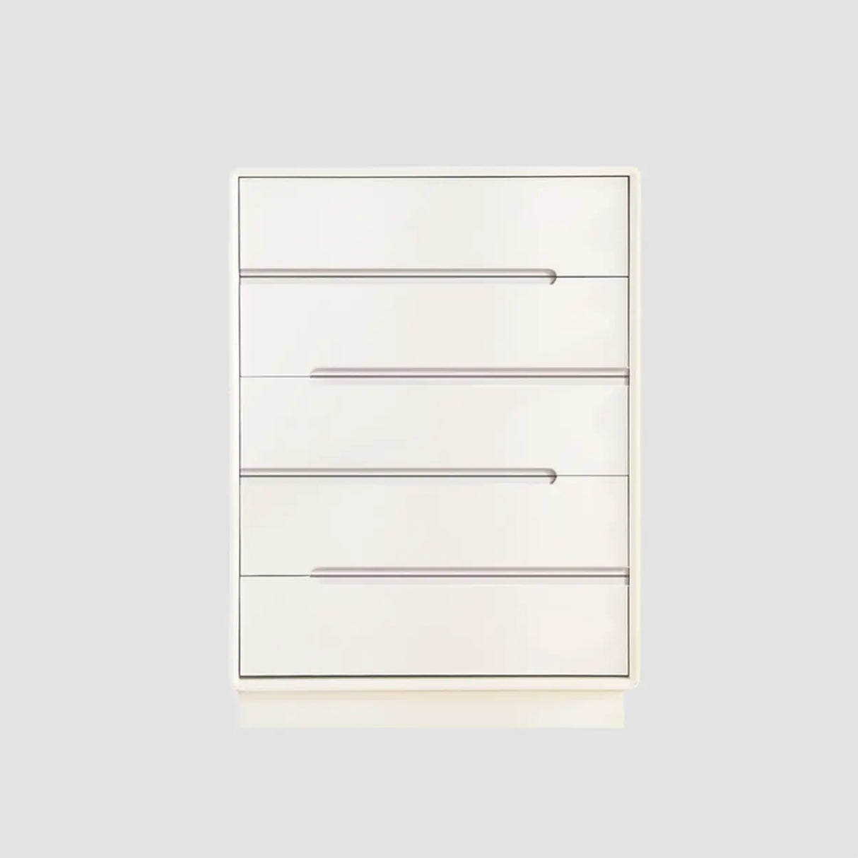 Sleek White Finish Wood 8-Drawer Storage Dresser Image - 15