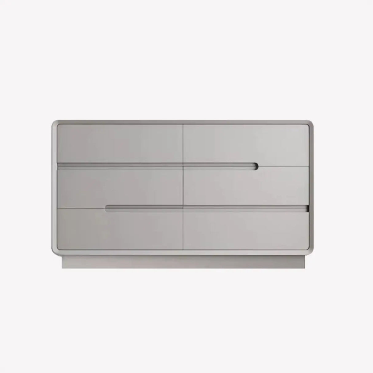 Sleek White Finish Wood 8-Drawer Storage Dresser Image - 9