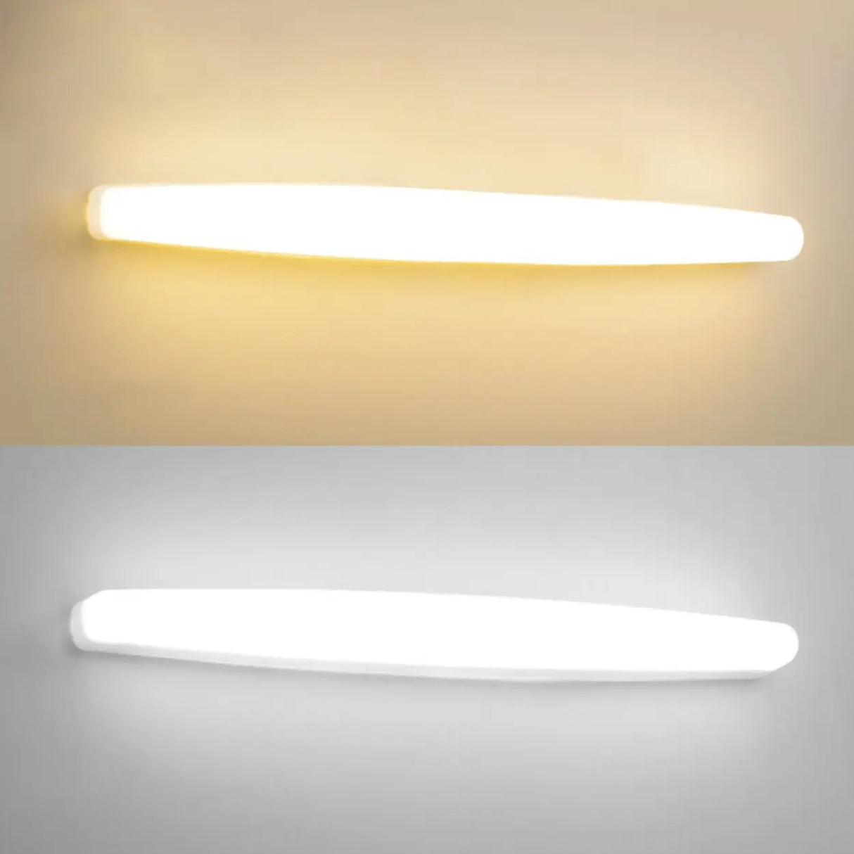 Sleek White Linear LED Bathroom Vanity Wall Light Image - 7