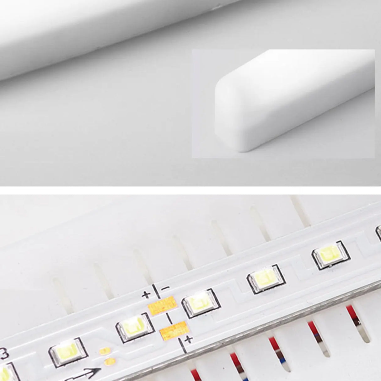 Sleek White Linear LED Bathroom Vanity Wall Light Image - 8