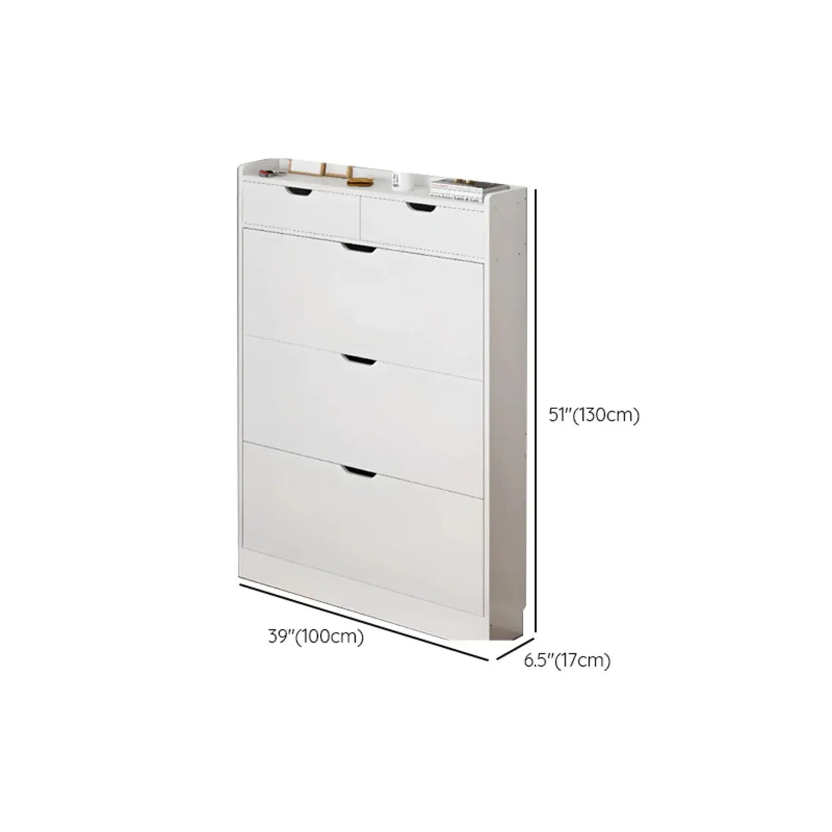 Sliding Wood Hallway Grey Closed Back Shoe Storage Cabinet Image - 24
