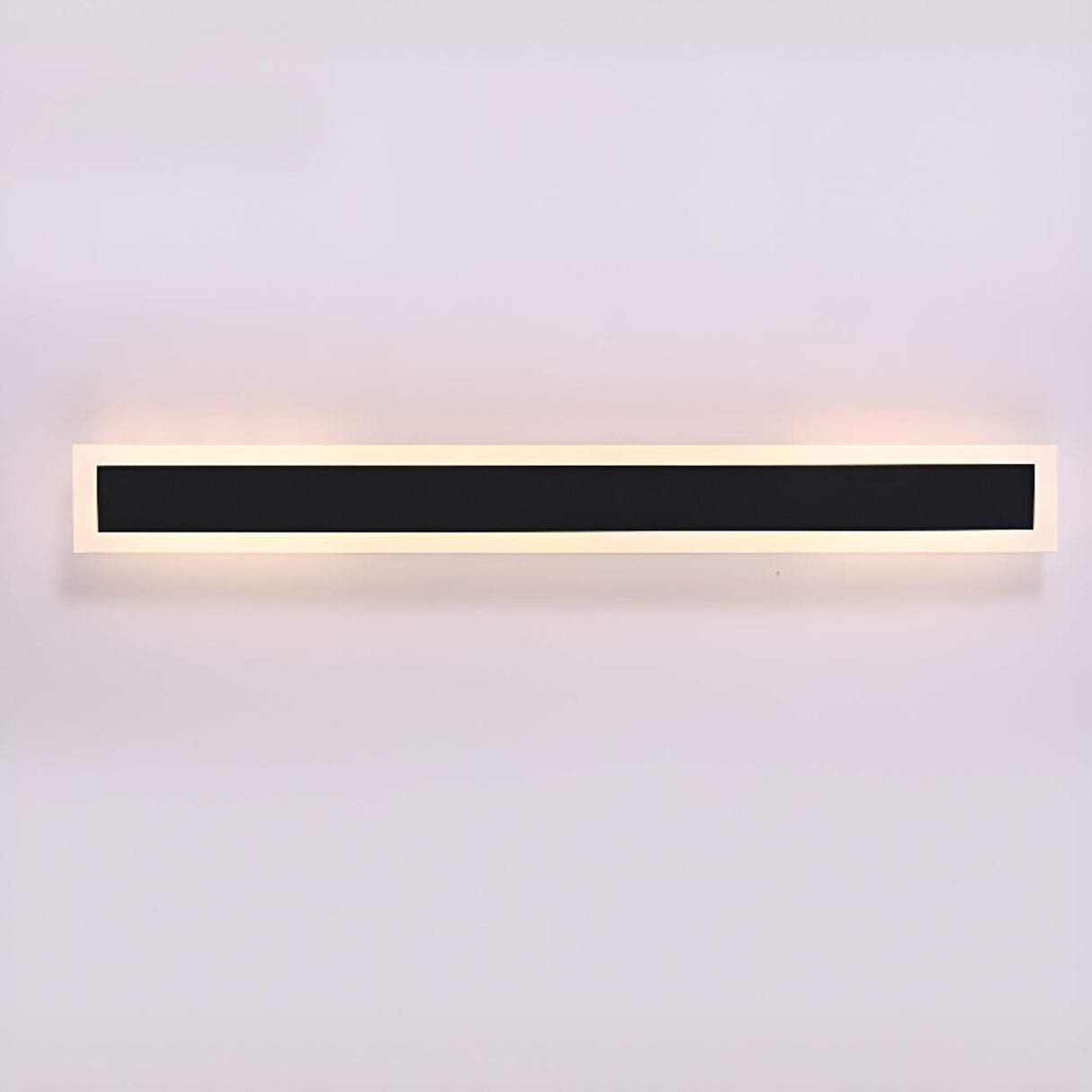 Slim Modern Black Vertical Outdoor LED Wall Light Image - 10