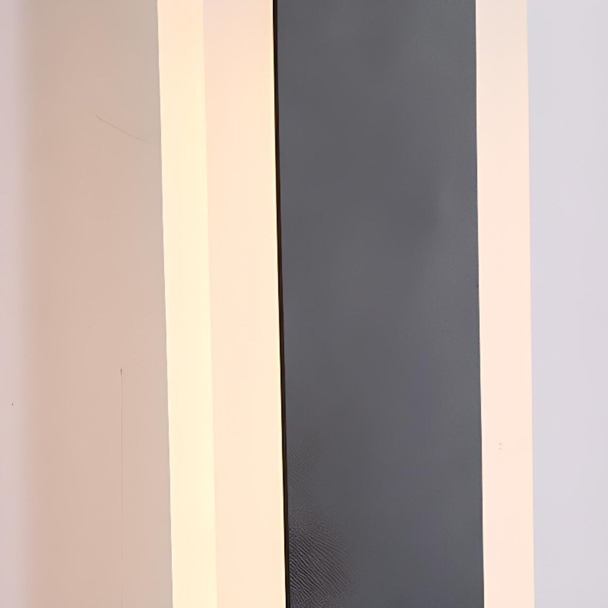 Slim Modern Black Vertical Outdoor LED Wall Light Image - 13