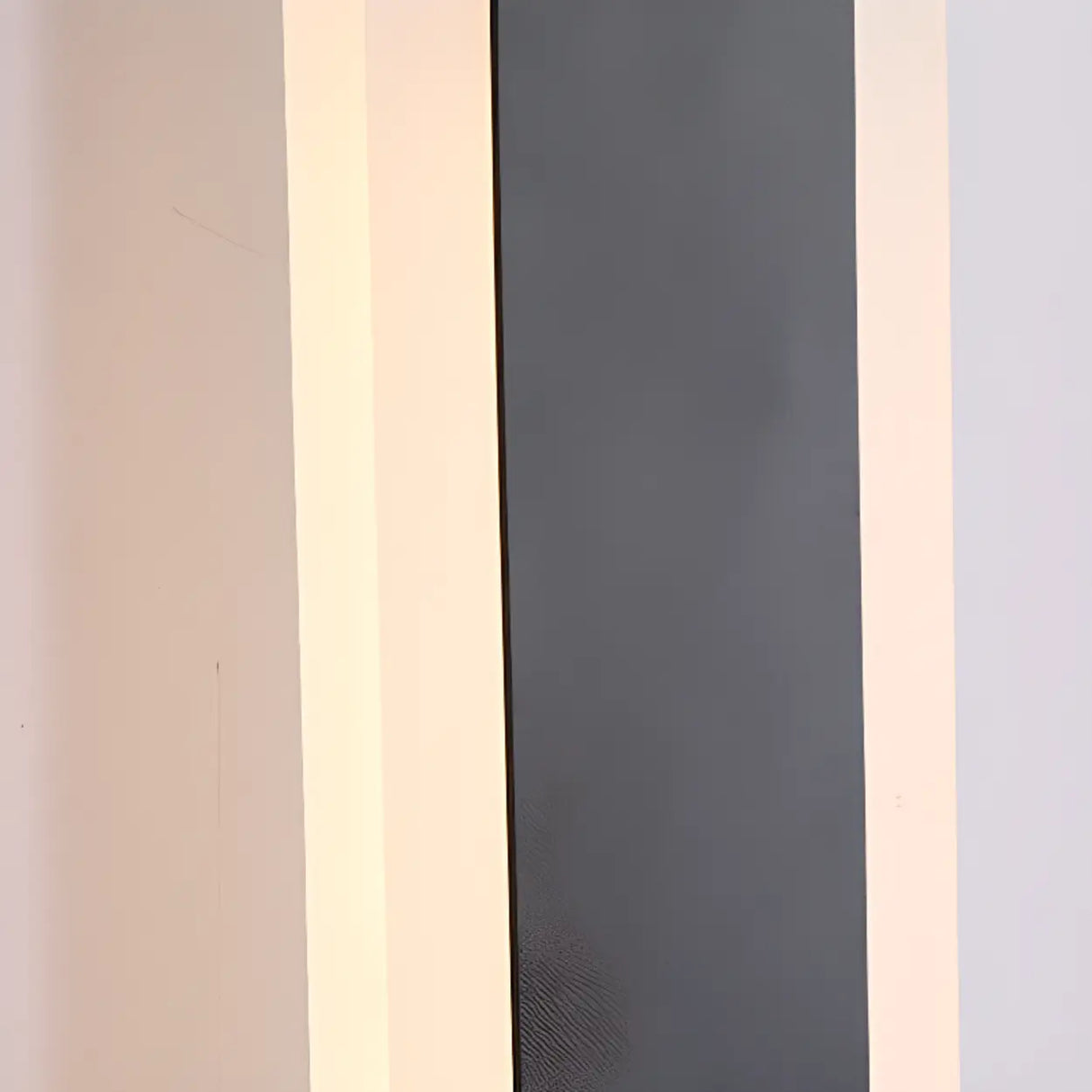 Slim Modern Black Vertical Outdoor LED Wall Light Image - 13
