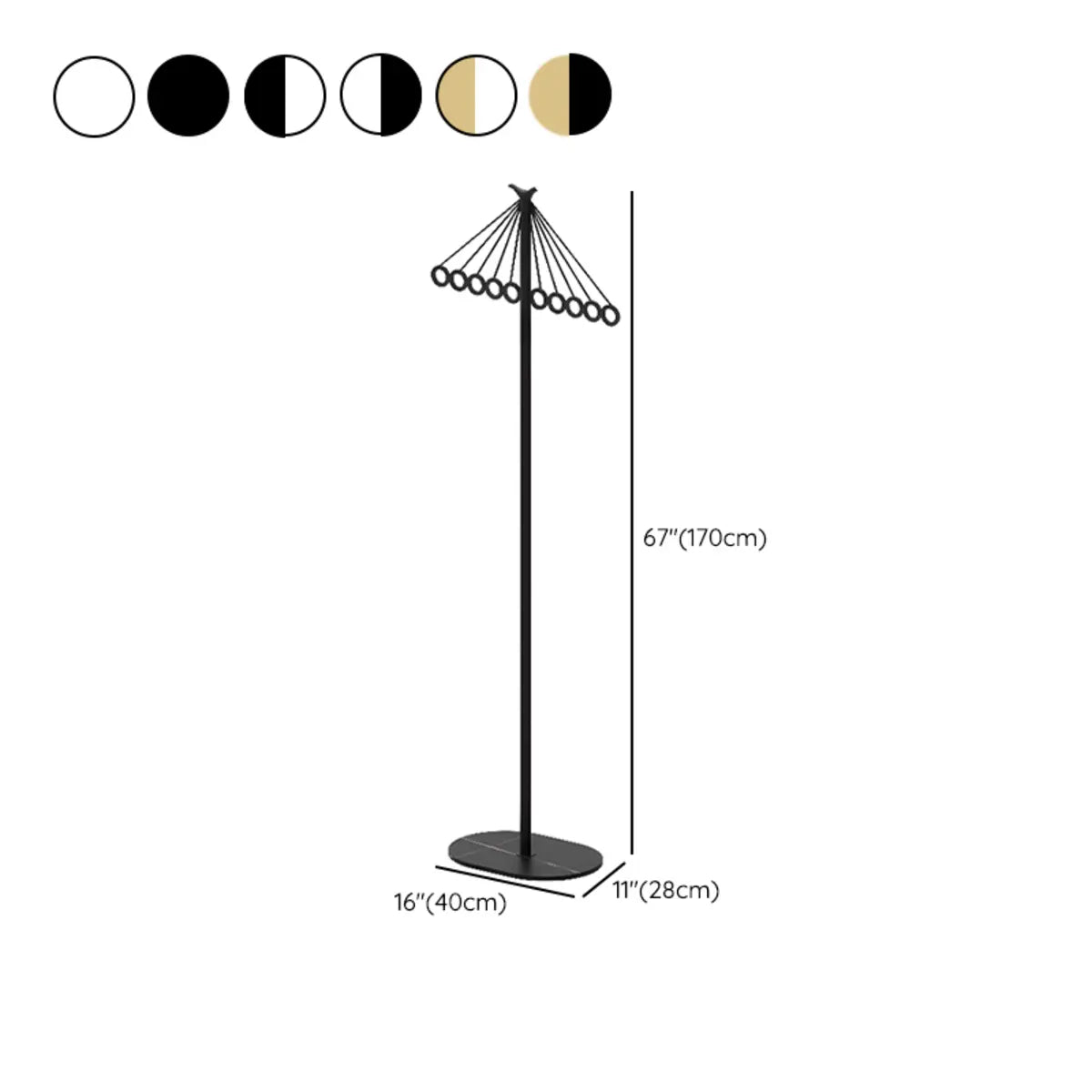 Small Spaces Umbrella Metal Stand Hooks Coat Racks