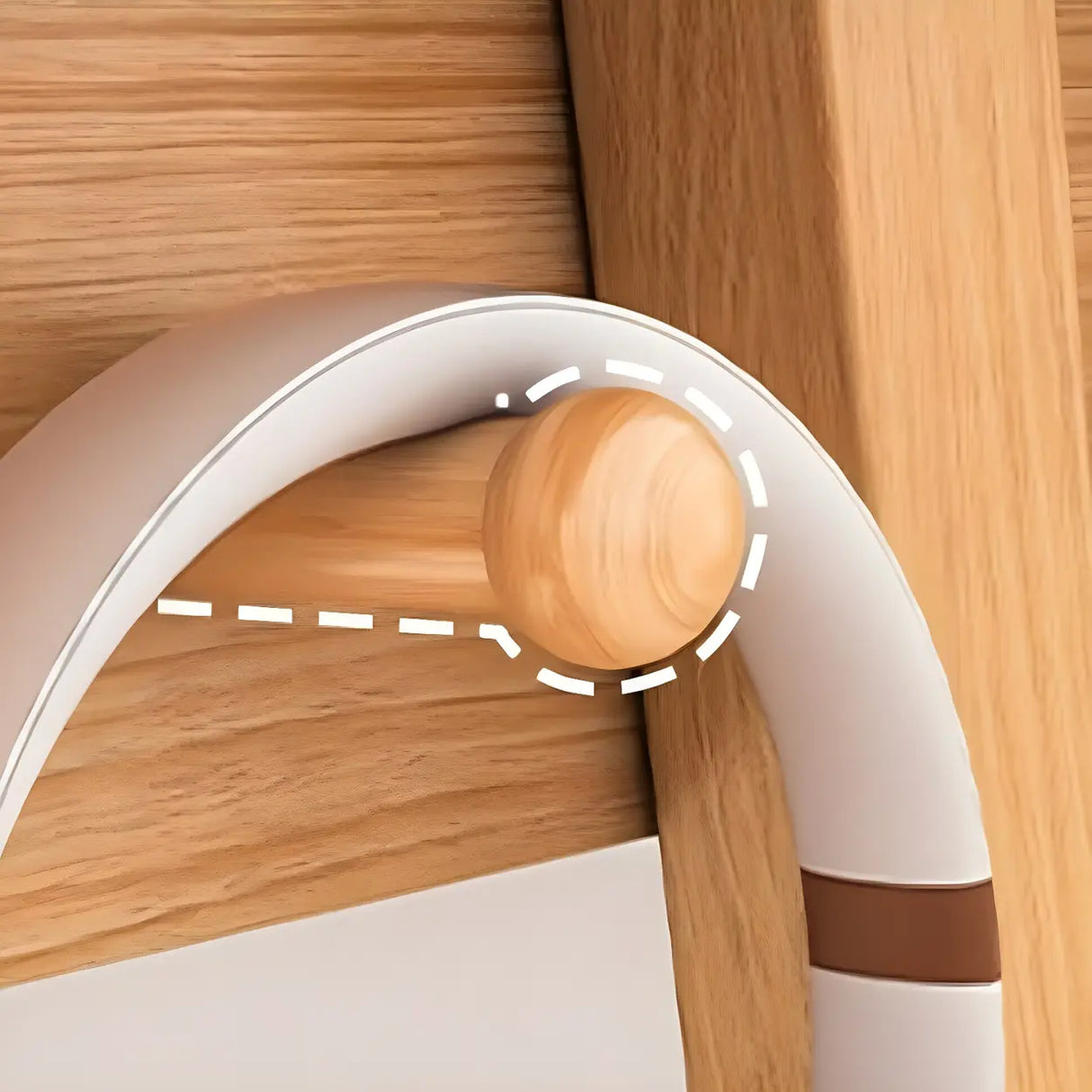 Small Wood Writing Desk with Drawers and Exterior Shelf Image - 12