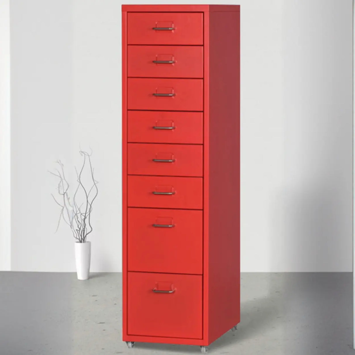 Soft Close Drawers Vertical Filing Cabinet with Casters Image - 18