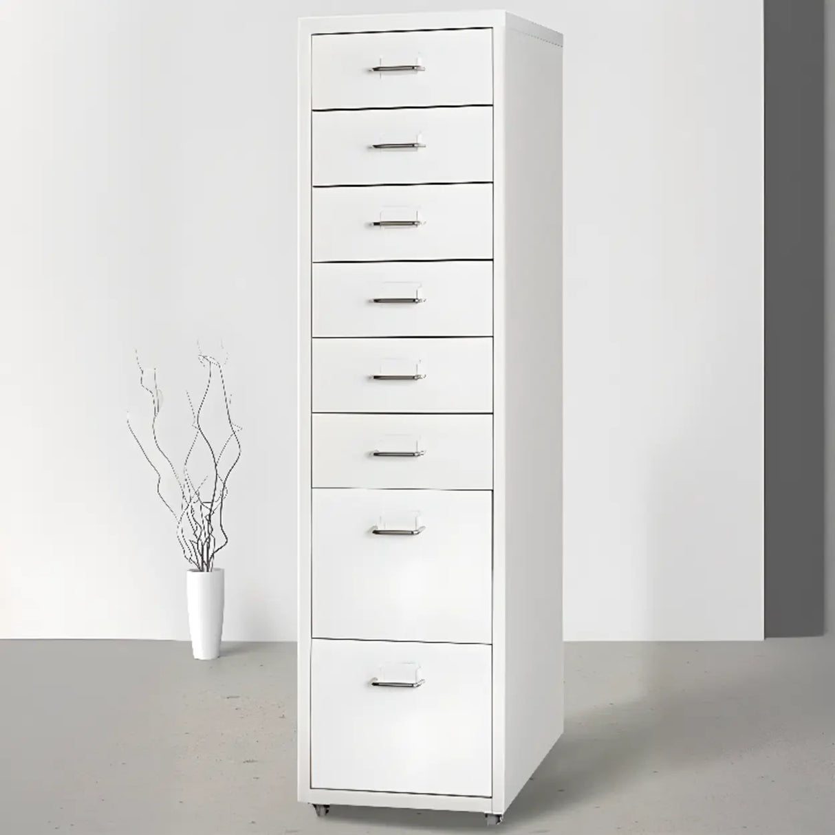 Soft Close Drawers Vertical Filing Cabinet with Casters Image - 19
