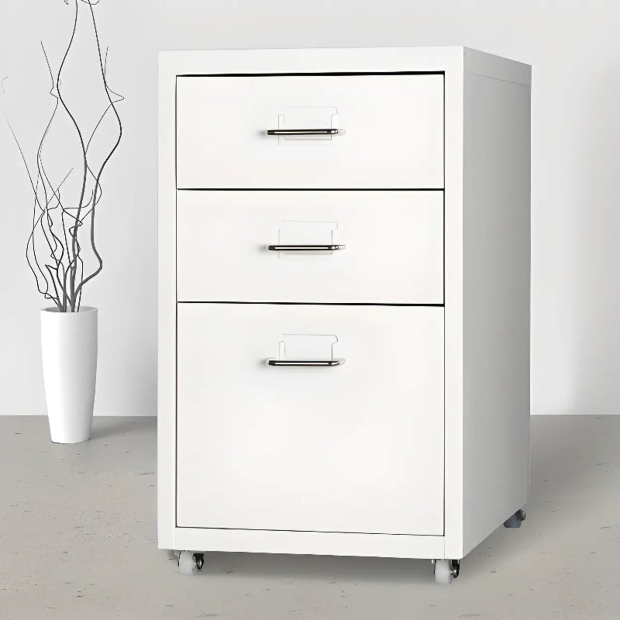 Soft Close Drawers Vertical Filing Cabinet with Casters Image - 20