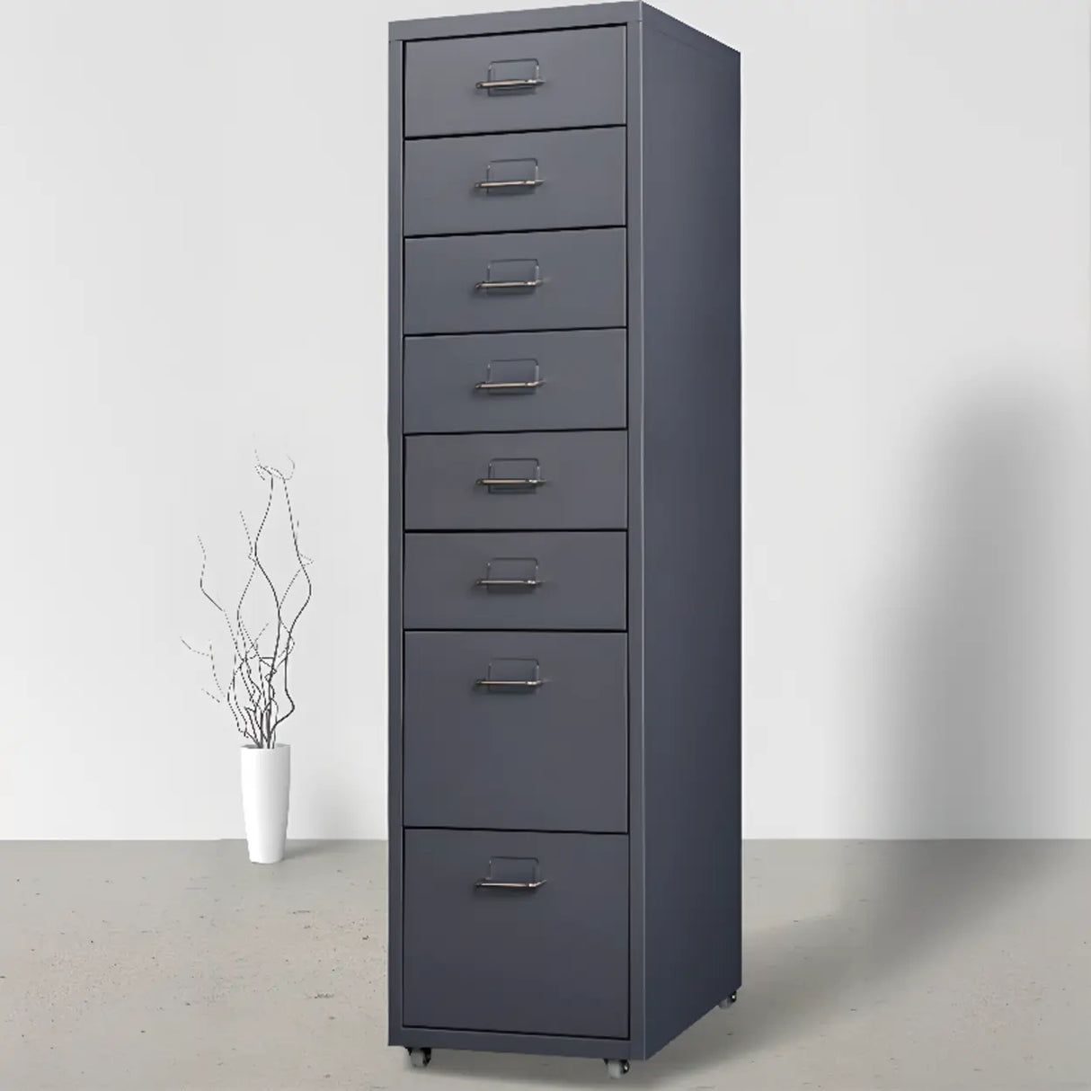 Soft Close Drawers Vertical Filing Cabinet with Casters Image - 21