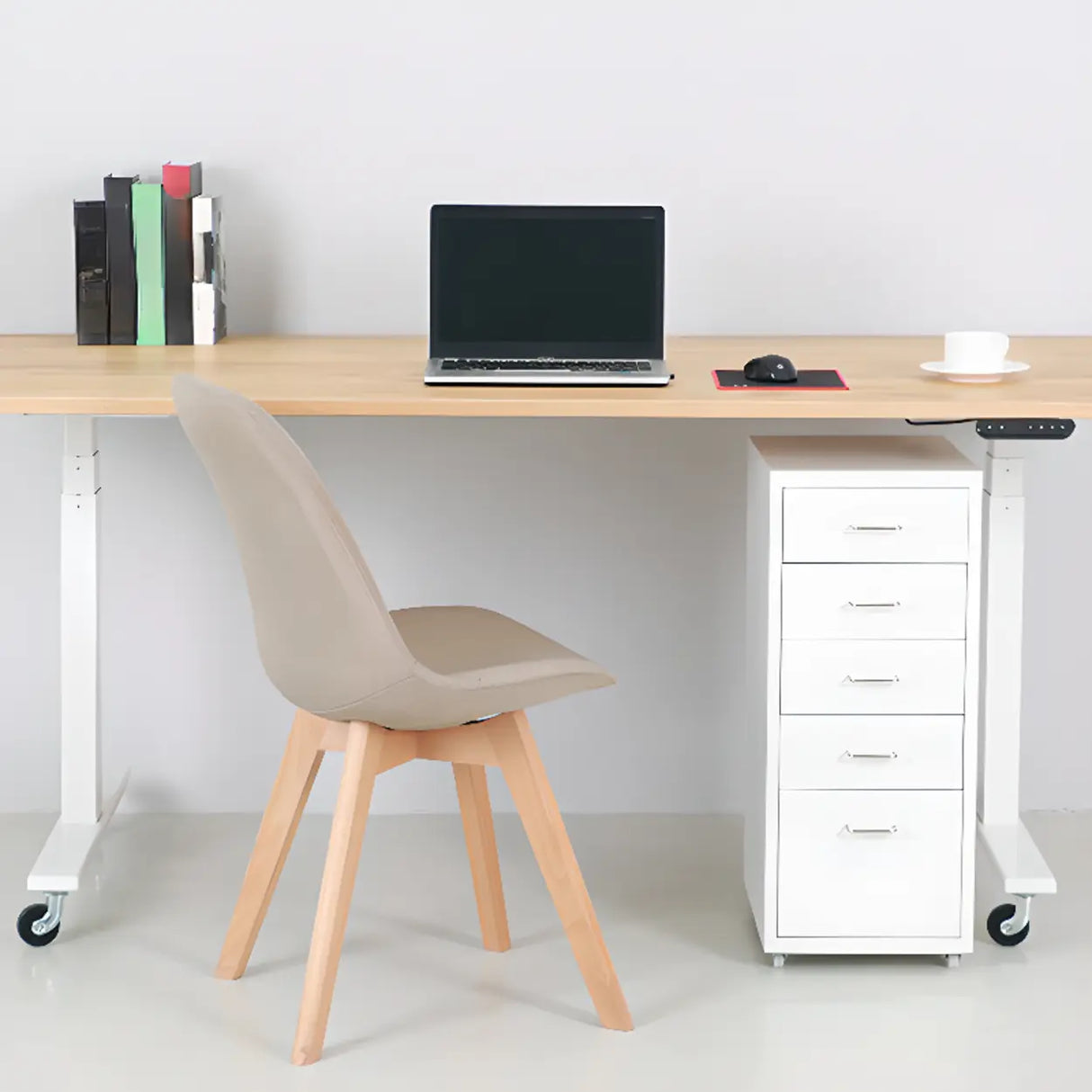 Soft Close Drawers Vertical Filing Cabinet with Casters Image - 9