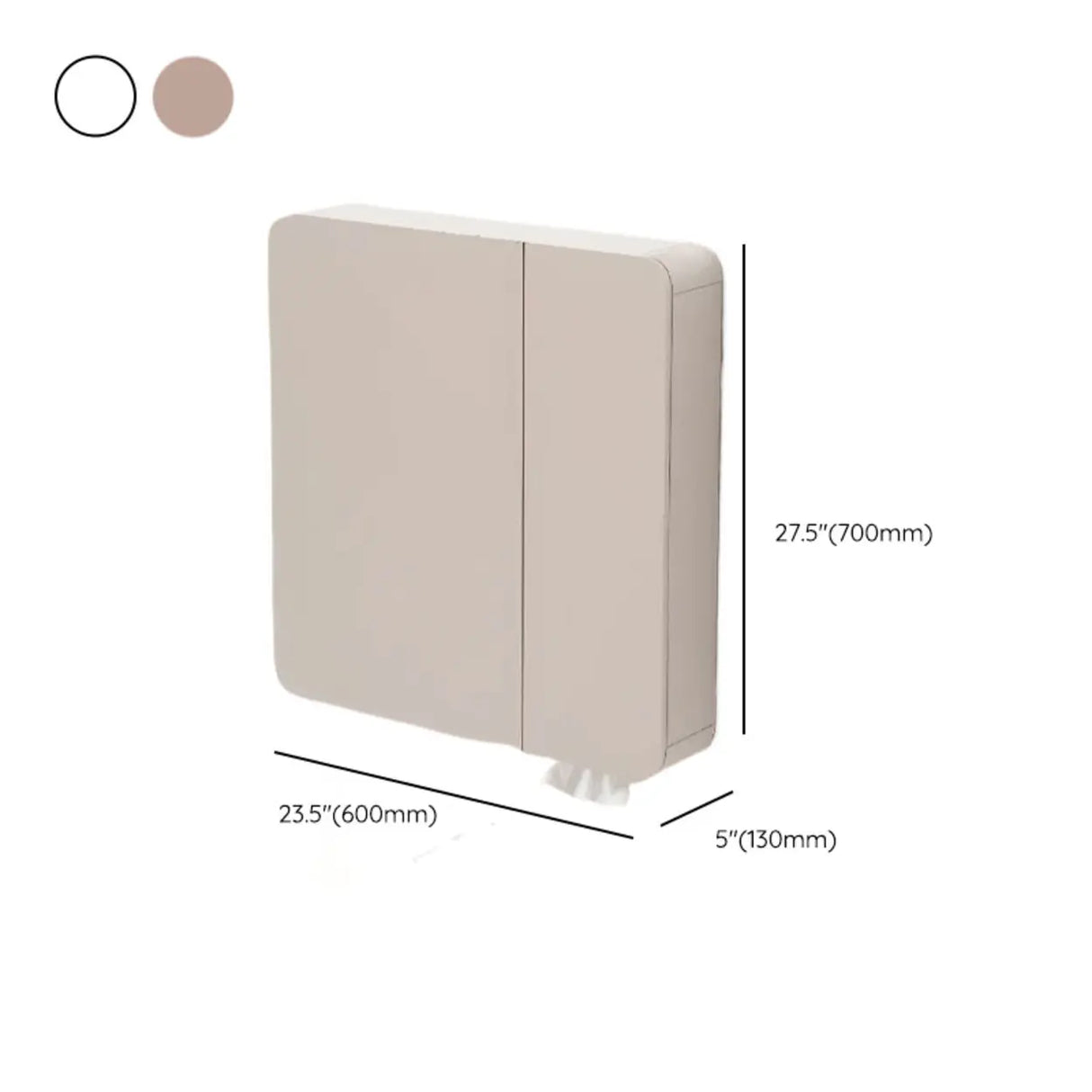 Soft Close Hinges Frameless LED Medicine Cabinet with Doors