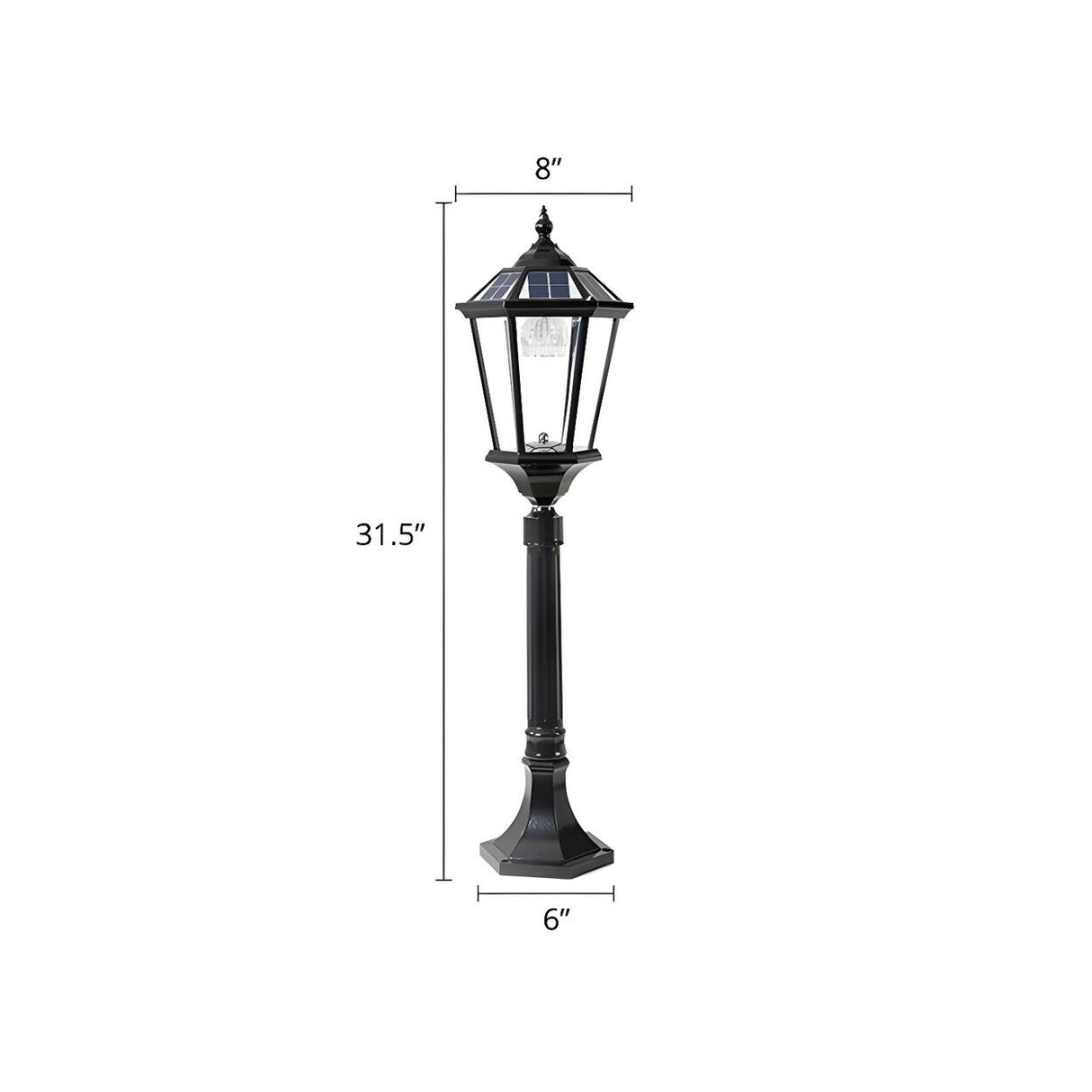 Solar-Powered Vintage Outdoor Garden Landscape Lighting Image - 2