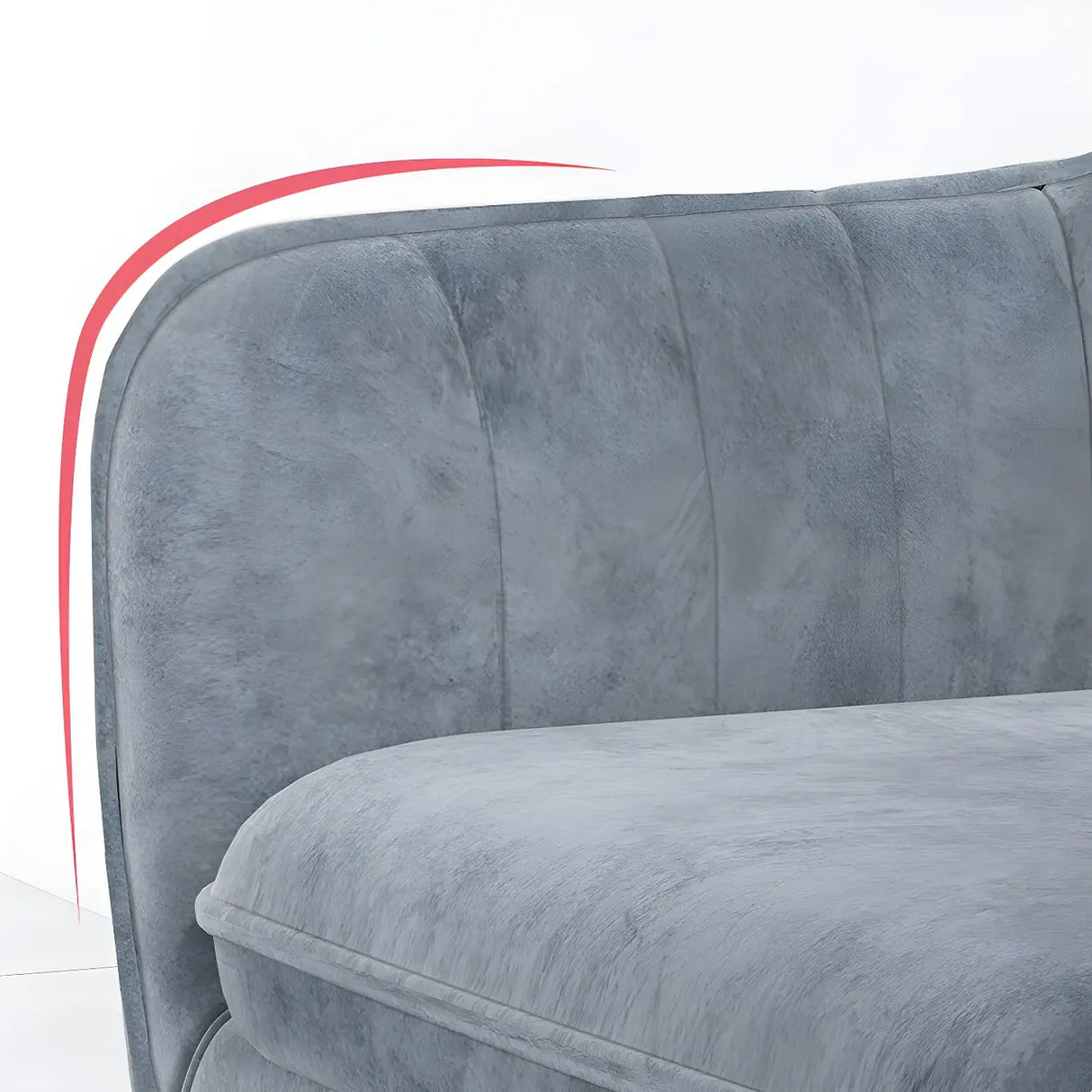 Solid Back Metal Leg Upholstered Dining Arm Chair Image - 8