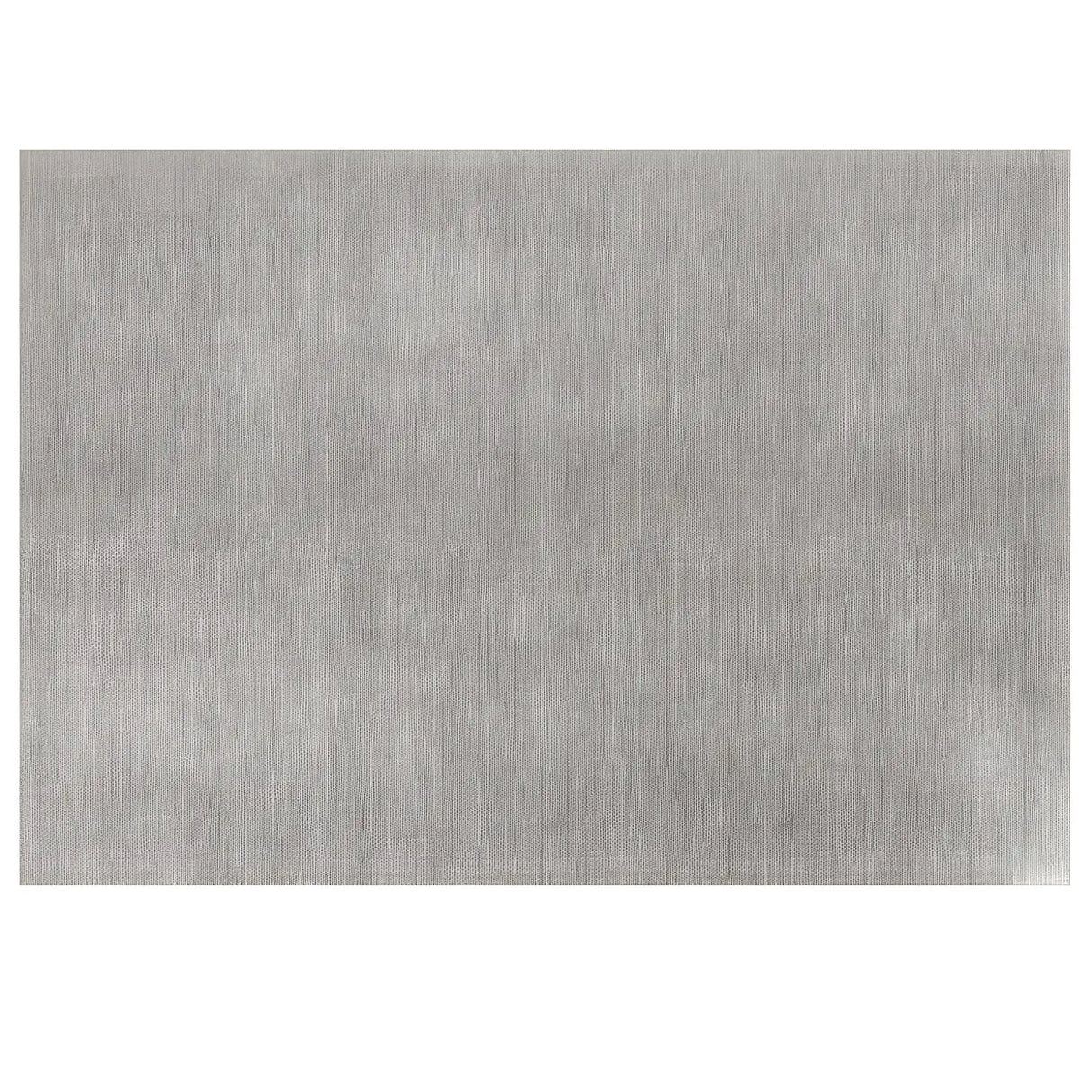 Solid Color Gray Modern Rectangular Polyester Area Rug Image - 5