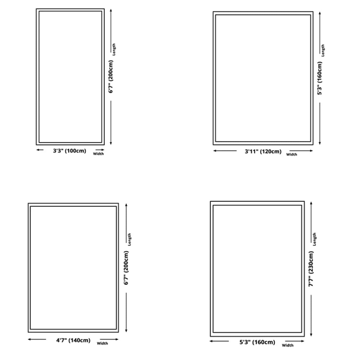 Solid Color Polyester Black Rectangular Area Rug Image - 13