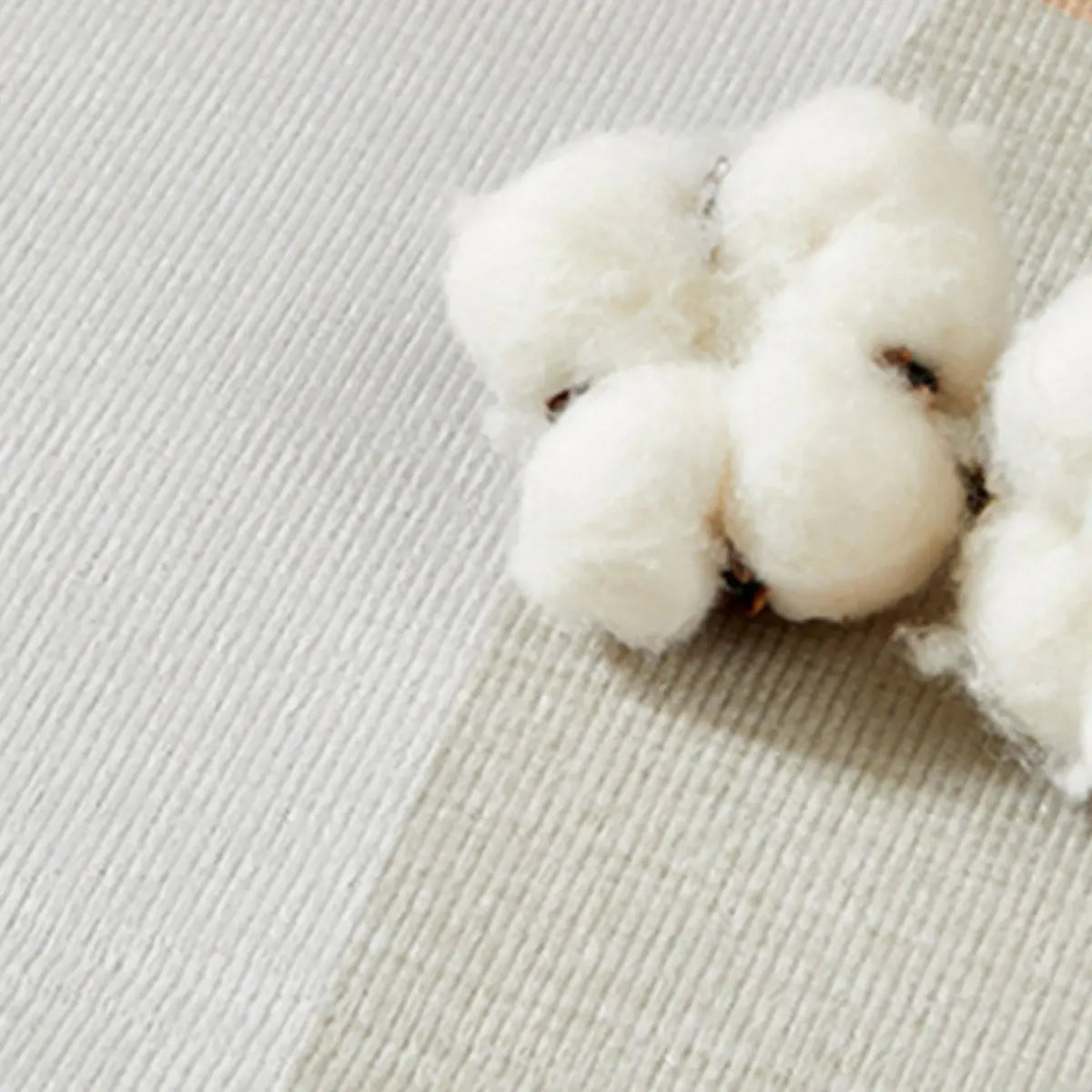 Solid Color Polyester Black Rectangular Area Rug Image - 9