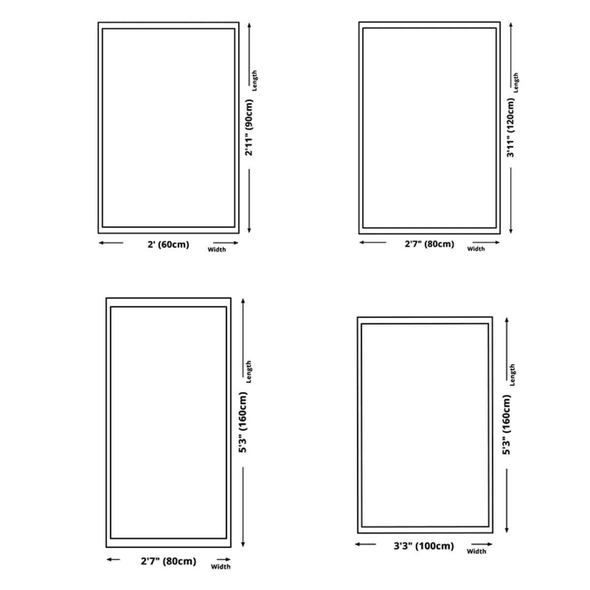 Solid Green Rectangular Polyester Anti-Slip Area Rug