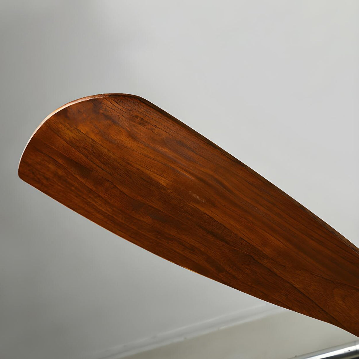 Solid Wood 3 Blades Remote Ceiling Fan with LED Light Image - 15