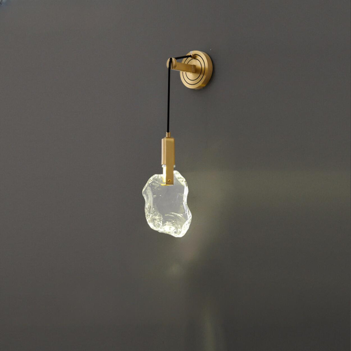Sophisticated Crystal Tassels Gold Bedside Wall Light Image - 7